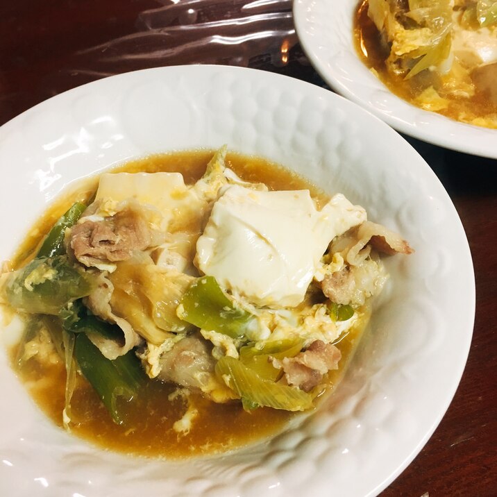 肉豆腐の卵とじ♡